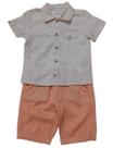 Conjunto Menino Camisa Estampada Bermuda Verão Paraiso 15565