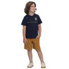Conjunto menino camiseta bermuda marinho ioluig!