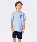 Conjunto Menino Camiseta Com Bermuda Trick Nick Azul