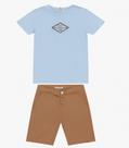 Conjunto Menino Camiseta com Bermuda Trick Nick Azul