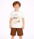 Conjunto Menino Camiseta E Bermuda Select Marrom