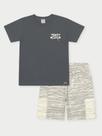 Conjunto Menino Dino Wave Chumbo Abrange