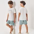 Conjunto Menino Divertto Camiseta Algodão e Bermuda Nylon