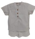 Conjunto Menino Festa Camisa Bermuda Linho Lessa Kids B9182