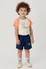 Conjunto Menino Frase Relevo e Short Mesclado Trick Nick