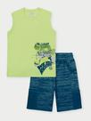 Conjunto Menino Gamer Never Quit Verde Abrange