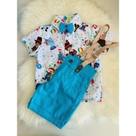 Conjunto Menino Infantil Luxo Temático Circo +Bermuda Azul Bebê