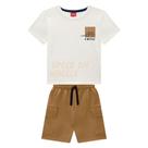 Conjunto Menino Kyly Camiseta Algodão Estampa Bike e Bermuda Tamanho:8Cor:Igual da foto