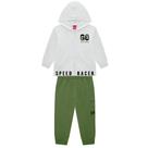Conjunto Menino Kyly Jaqueta e Calça em Moletom Peluciado na cor Mescla/Verde Tamanho:6 Conjunto Menino Kyly Jaqueta e Calça em Moletom Peluciado na cor Mescla/Verde Tamanho:6
