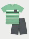 Conjunto Menino Listras Verde Abrange Conjunto Menino Listras Verde Abrange