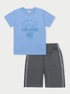 Conjunto Menino Long Board Azul Abrange