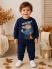 Conjunto menino malwee rei da trilha blusão e calça marinho Conjunto menino malwee rei da trilha blusão e calça marinho