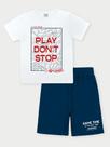 Conjunto Menino Play Don't Stop Branco Abrange Conjunto Menino Play Don't Stop Branco Abrange