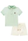 Conjunto Menino Polo Bermuda Verde Lucboo
