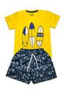 Conjunto Menino Pranchas Amarelo Ser Menor
