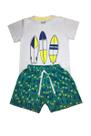 Conjunto Menino Pranchas Branco Ser Menor