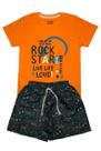 Conjunto Menino RockStar Laranja Ser Menor Conjunto Menino RockStar Laranja Ser Menor