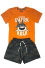 Conjunto Menino Shark Laranja Ser Menor Conjunto Menino Shark Laranja Ser Menor