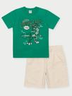 Conjunto Menino T-Rex Verde Abrange Conjunto Menino T-Rex Verde Abrange