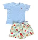 Conjunto Menino Verão Camiseta e Short de Piscina Papilloo