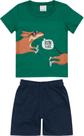 Conjunto Menino Verão Infantil Futebol Dog Cachorrinho em Malha - Malwee Kids
