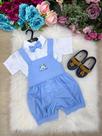 Conjunto Meninos Bebe Theo Azul Bebe Miss Cherry