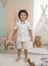 Conjunto Meninos Lucas Banana Club - Shorts de Linho e Camisa Off