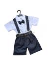Conjunto Meninos Social Shorts Ravi Azul Petroleo Miss Cherry