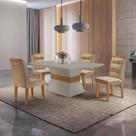 Conjunto Mesa 120cm Clarice e 4 Cadeiras Valentina