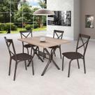 Conjunto Mesa 120cm com 4 Cadeiras Karina X