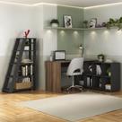 Conjunto Mesa 1400 Nero e Estante Star Cor Ipê com Preto