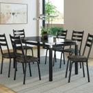 Conjunto Mesa 140cm com 6 Cadeiras New Malva Conjunto Mesa 140cm com 6 Cadeiras New Malva
