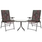 Conjunto Mesa + 2 Cadeiras Kairos K3, Grafite Mor