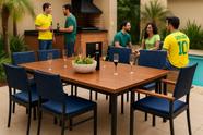 Conjunto mesa 8 cadeiras externa Brisa Náutica - Solara