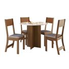 Conjunto Mesa Alice - Redonda 4 Cadeiras - Indekes