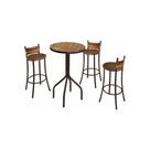Conjunto Mesa Bistrô com 3 Banquetas Alta Dinamarca Conjunto Mesa Bistrô com 3 Banquetas Alta Dinamarca