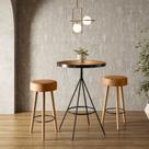 Conjunto Mesa Bistrô e 2 Banquetas Londres Salaone
