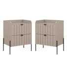 Conjunto Mesa cabeceira para quarto conect 100% mdf 45cm