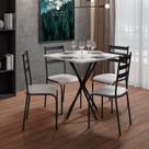 Conjunto Mesa com 4 Cadeiras 541.sli e Tampo Quadrado Diamante