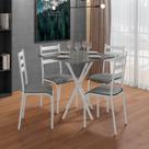 Conjunto Mesa com 4 Cadeiras 541.sli e Tampo Quadrado Diamante