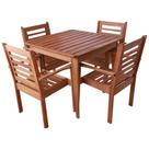 Conjunto Mesa com 4 cadeiras 90cm Emanuela