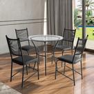 Conjunto Mesa com 4 Cadeiras Lugo para Cozinha ou Jantar Conjunto Mesa com 4 Cadeiras Lugo para Cozinha ou Jantar