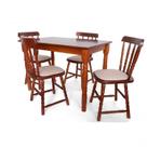 Conjunto Mesa com 4 Cadeiras Madeira Maciça Dalas
