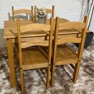 Conjunto Mesa Com 4 Cadeiras Madeira Maciça