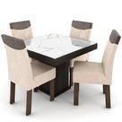 Conjunto Mesa com 4 Cadeiras Talismã Milão 100x100