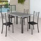 Conjunto Mesa com 4 Cadeiras Tampo de Granito Topázio Sara Yescasa