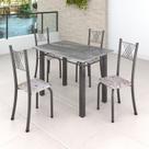 Conjunto Mesa com 4 Cadeiras Tampo de Granito Topázio Sara Yescasa