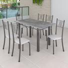 Conjunto Mesa com 6 Cadeiras Tampo de Granito Topázio Sara Yescasa