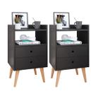 Conjunto Mesa de Cabeceira Kit Mesinha Canto Quarto Lateral Cama 2 Gavetas Organizadoras Retrô Quarto - Várias Cores - Dream RPM Conjunto Mesa de Cabeceira Kit Mesinha Canto Quarto Lateral Cama 2 Gavetas Organizadoras Retrô Quarto - Várias Cores - Dream RPM