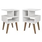 Conjunto Mesa de Cabeceira Trend Quarto Kit 2 Unidades Conjunto Mesa de Cabeceira Trend Quarto Kit 2 Unidades